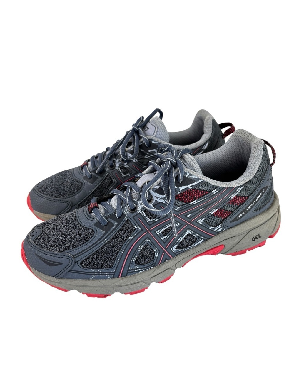Asics Womens Gel Venture 6 MX 1012A504 Blue Running Shoes Sneakers Size 8